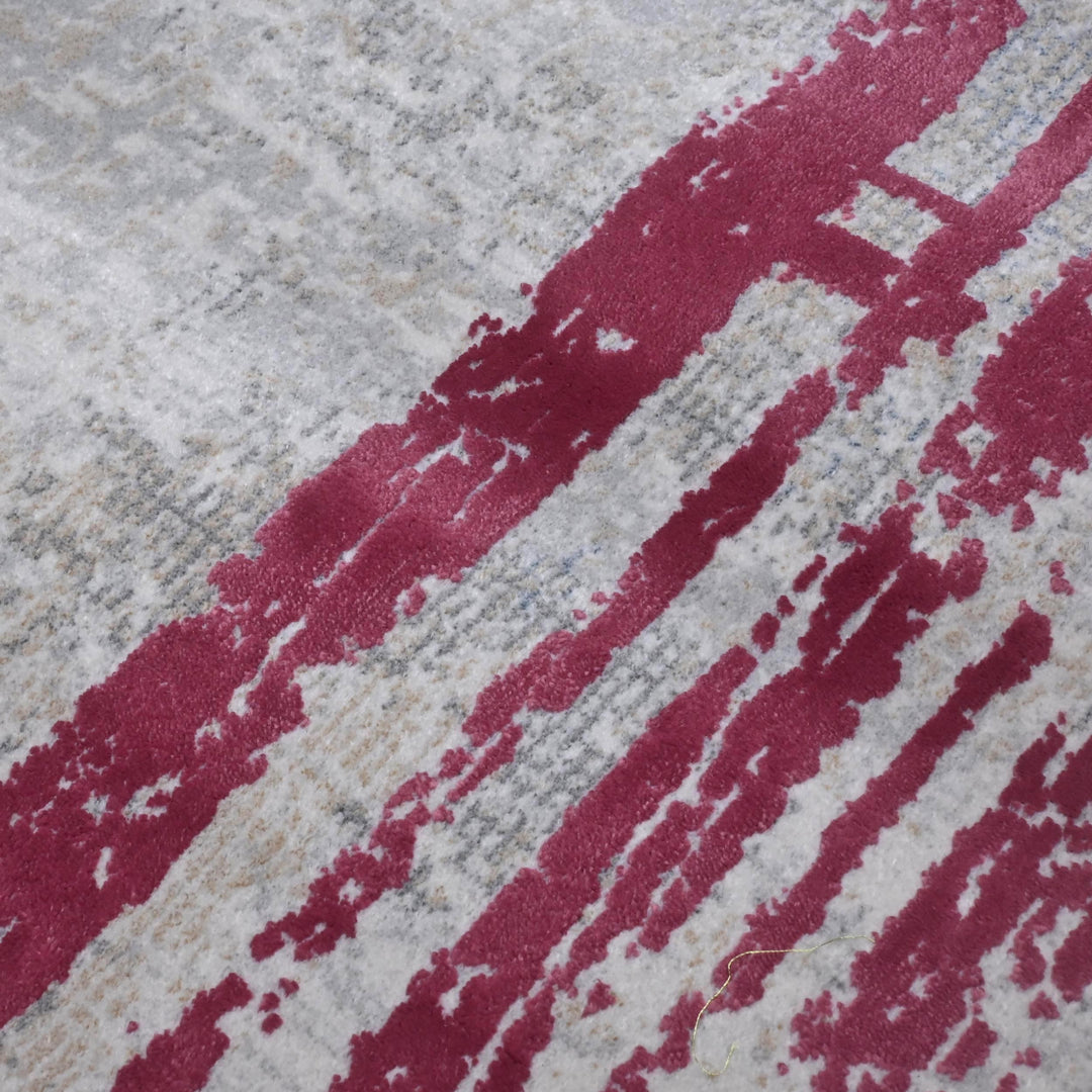 Grey Rose Turkish Rug 5X8 ft