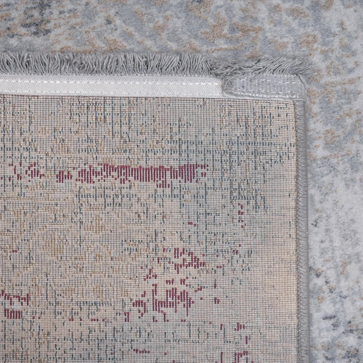 Grey Rose Turkish Rug 5X8 ft