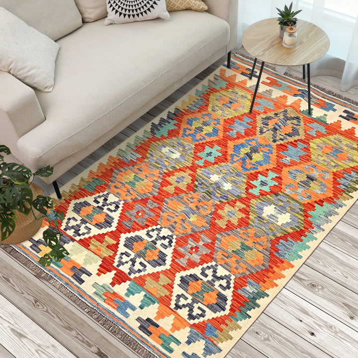 Afghani Kilim - 4x6 Ft