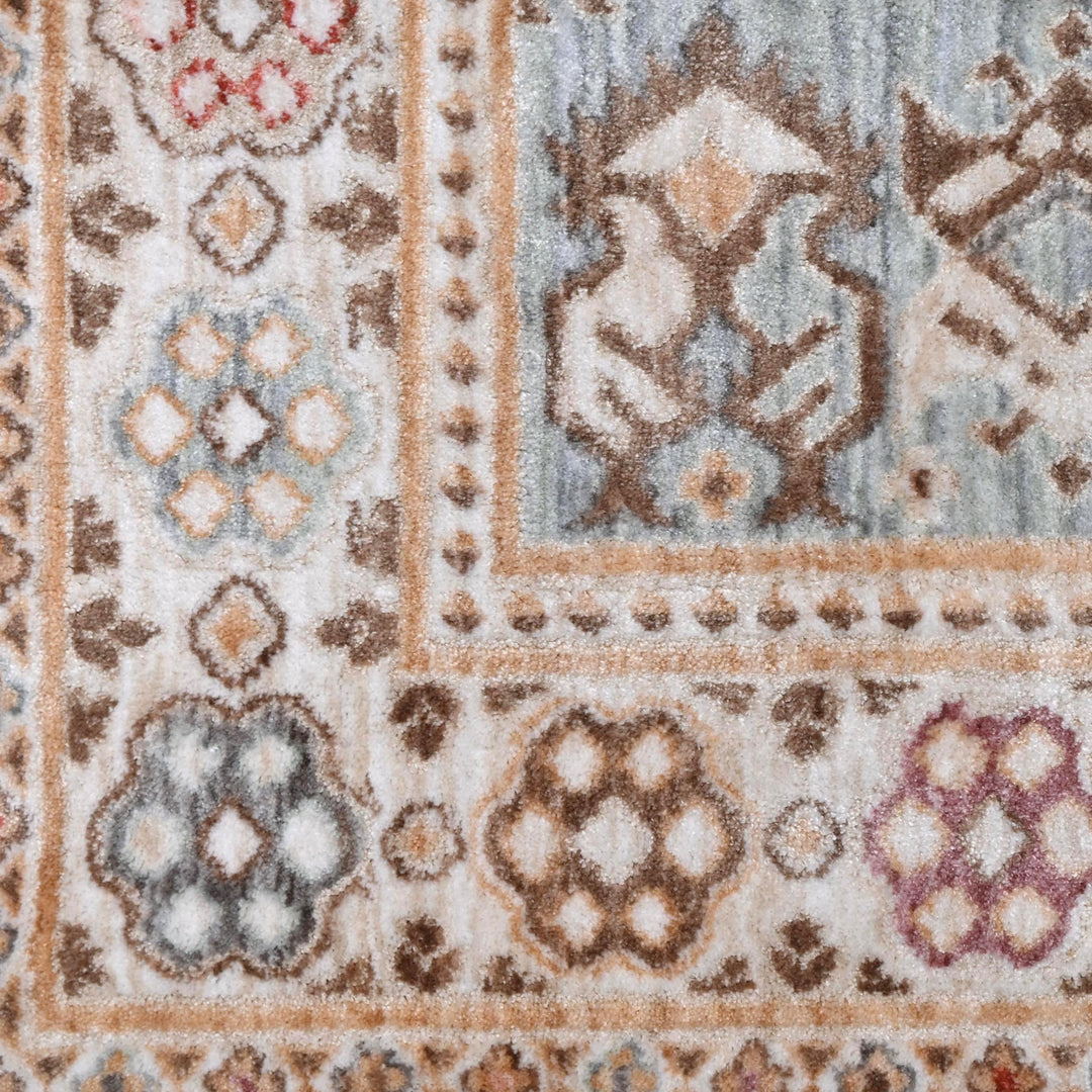 Multi Pastel Turkish Rug 5X8 ft