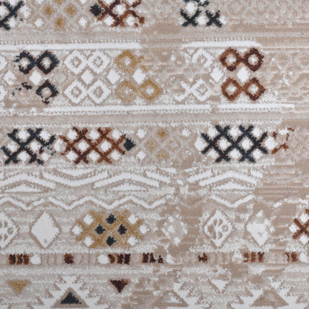 Grey & Beige Vintage Turkish Rug 5X8 ft -