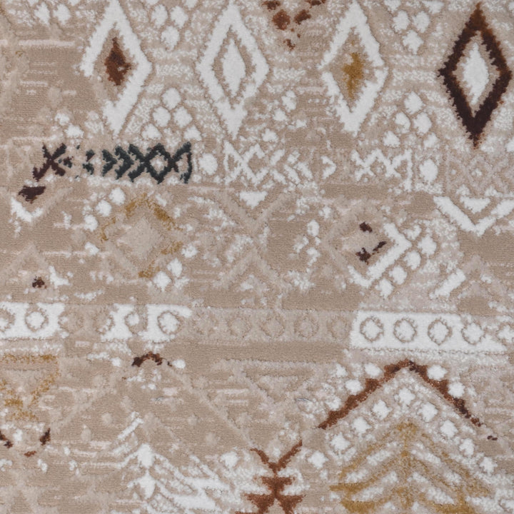 Grey & Beige Vintage Turkish Rug 5X8 ft -