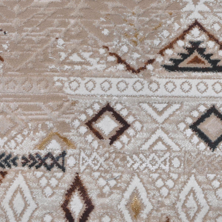 Grey & Beige Vintage Turkish Rug 5X8 ft -