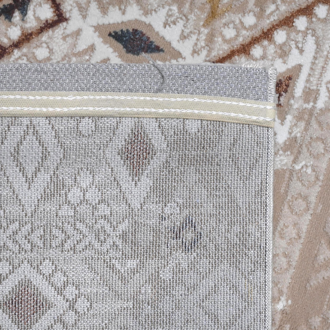 Grey & Beige Vintage Turkish Rug 5X8 ft -