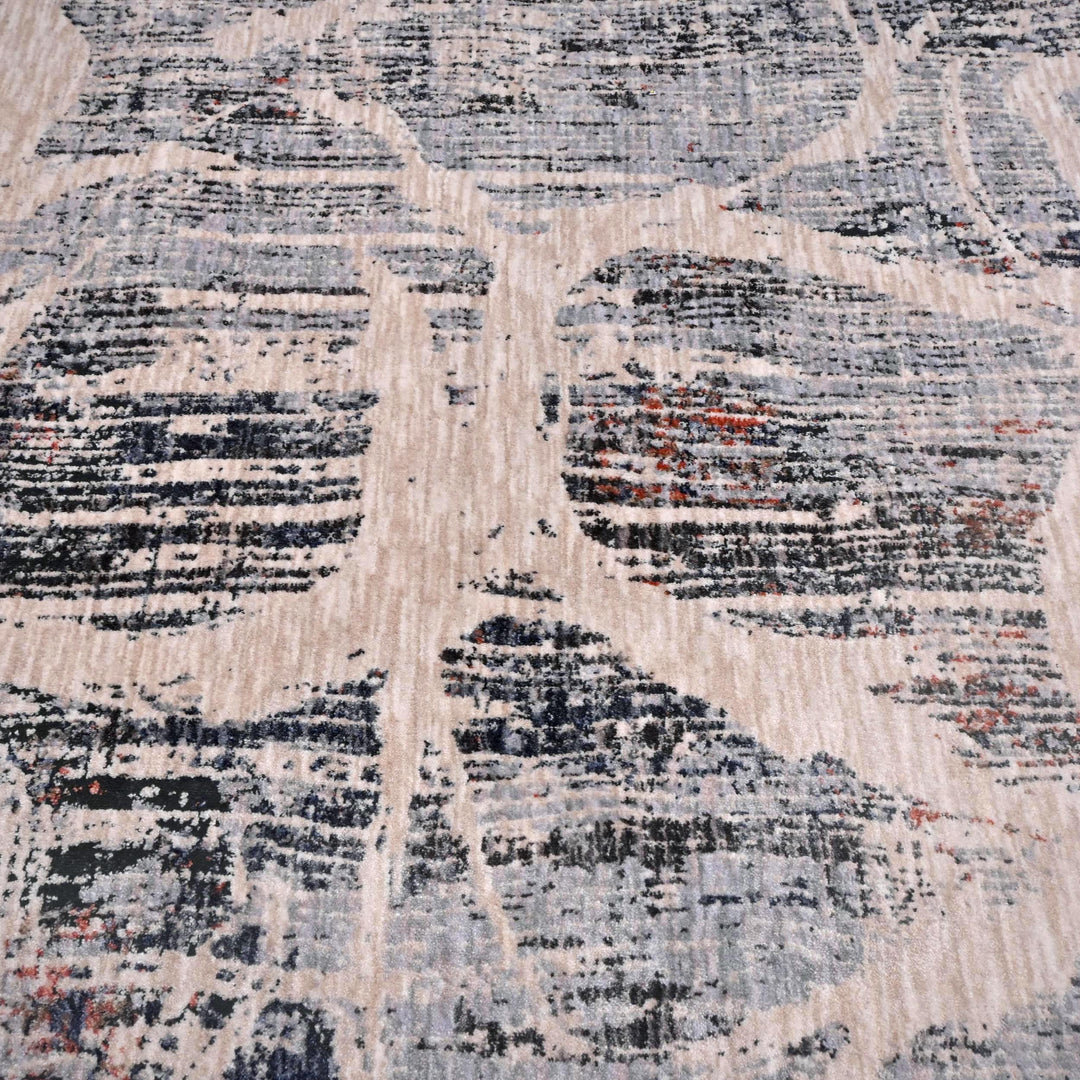 Pink Beige Geometric Turkish Rug 5X8 ft