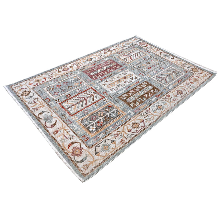 Multi Color Geometric Turkish Rug 5X8 ft