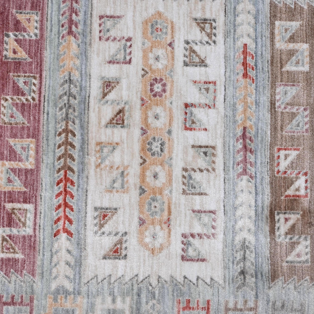 Multi Color Geometric Turkish Rug 5X8 ft