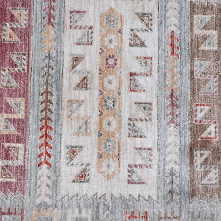 Multi Color Geometric Turkish Rug 5X8 ft