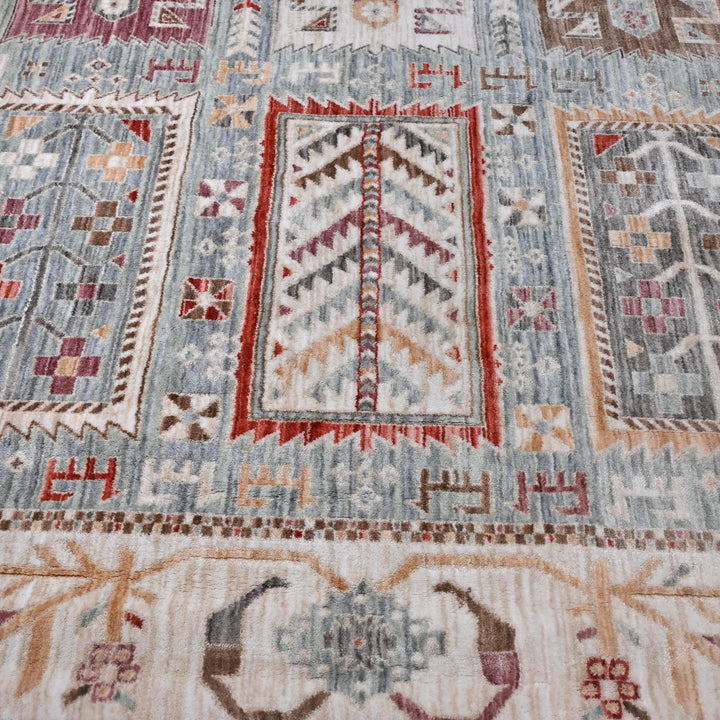 Multi Color Geometric Turkish Rug 5X8 ft