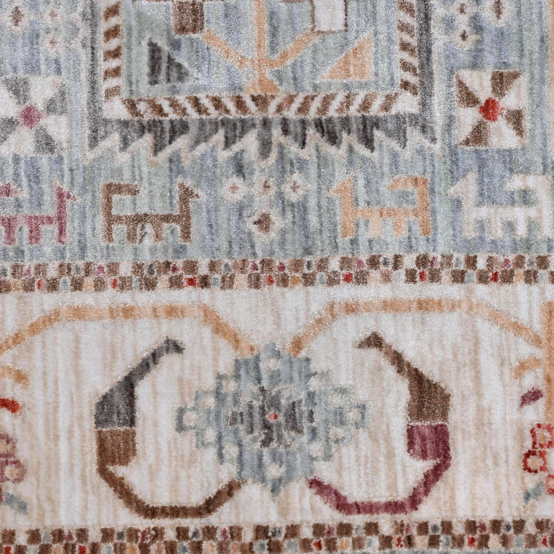 Multi Color Geometric Turkish Rug 5X8 ft