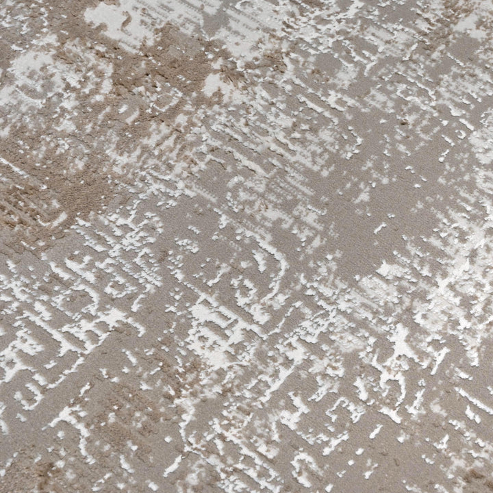 Grey Green Abstract Turkish Rug 5X8 ft