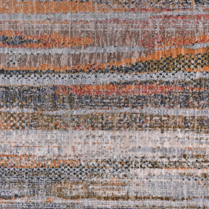 Multi Color Strips Turkish Rug 5X8 ft