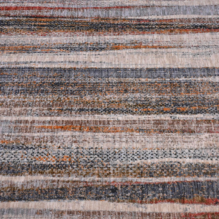 Multi Color Strips Turkish Rug 5X8 ft