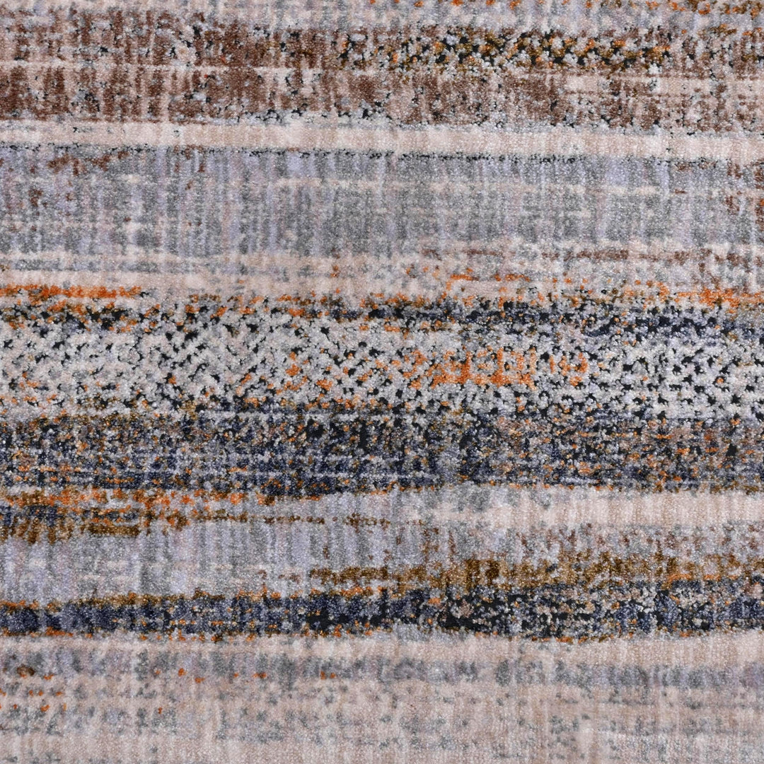 Multi Color Strips Turkish Rug 5X8 ft