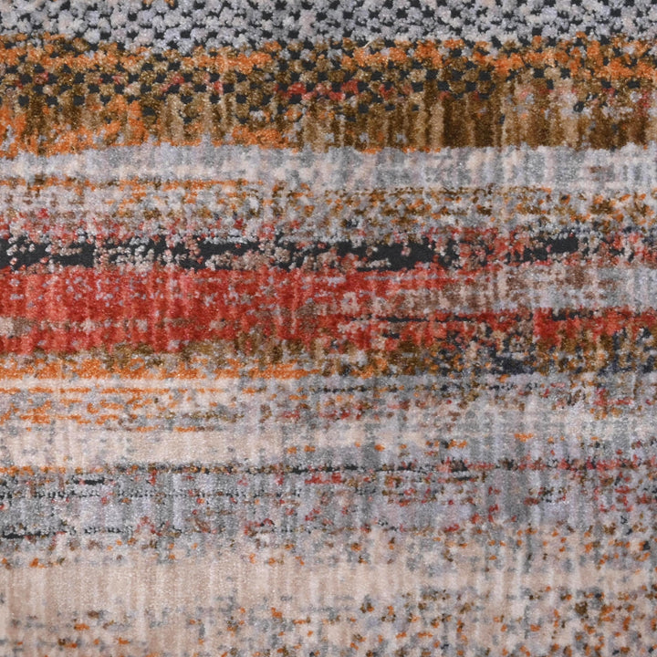 Multi Color Strips Turkish Rug 5X8 ft