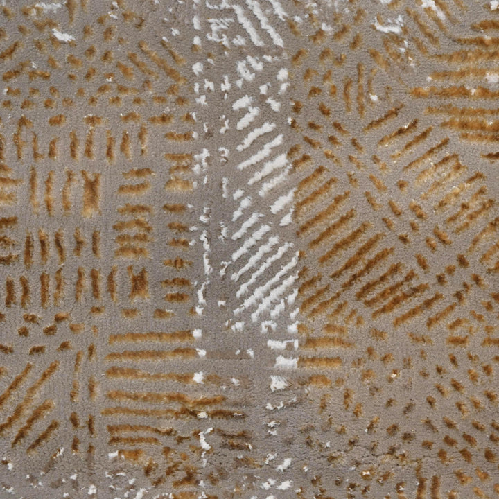 Beige Brown Vintage Turkish Rug 5X8 ft