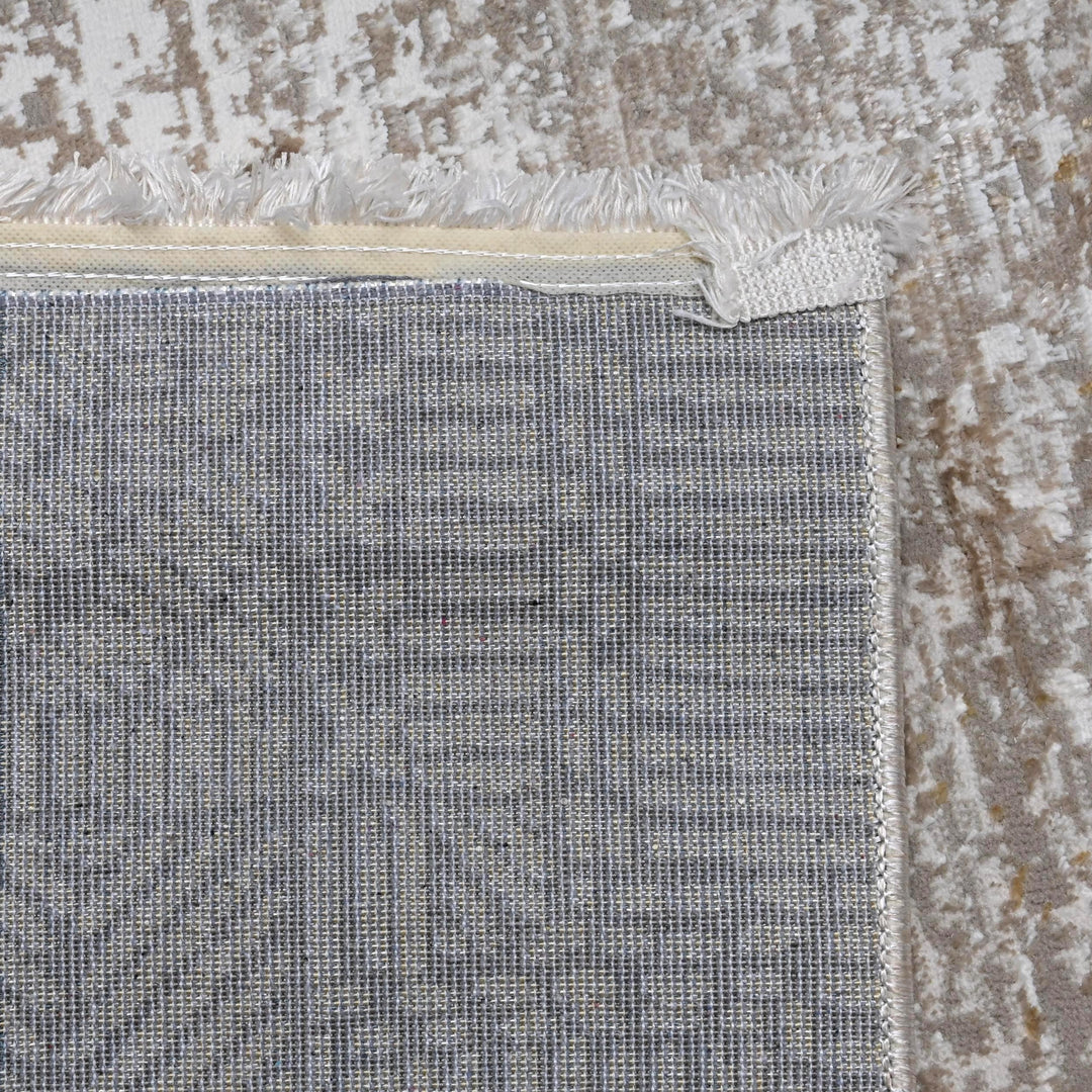 Beige Brown Vintage Turkish Rug 5X8 ft