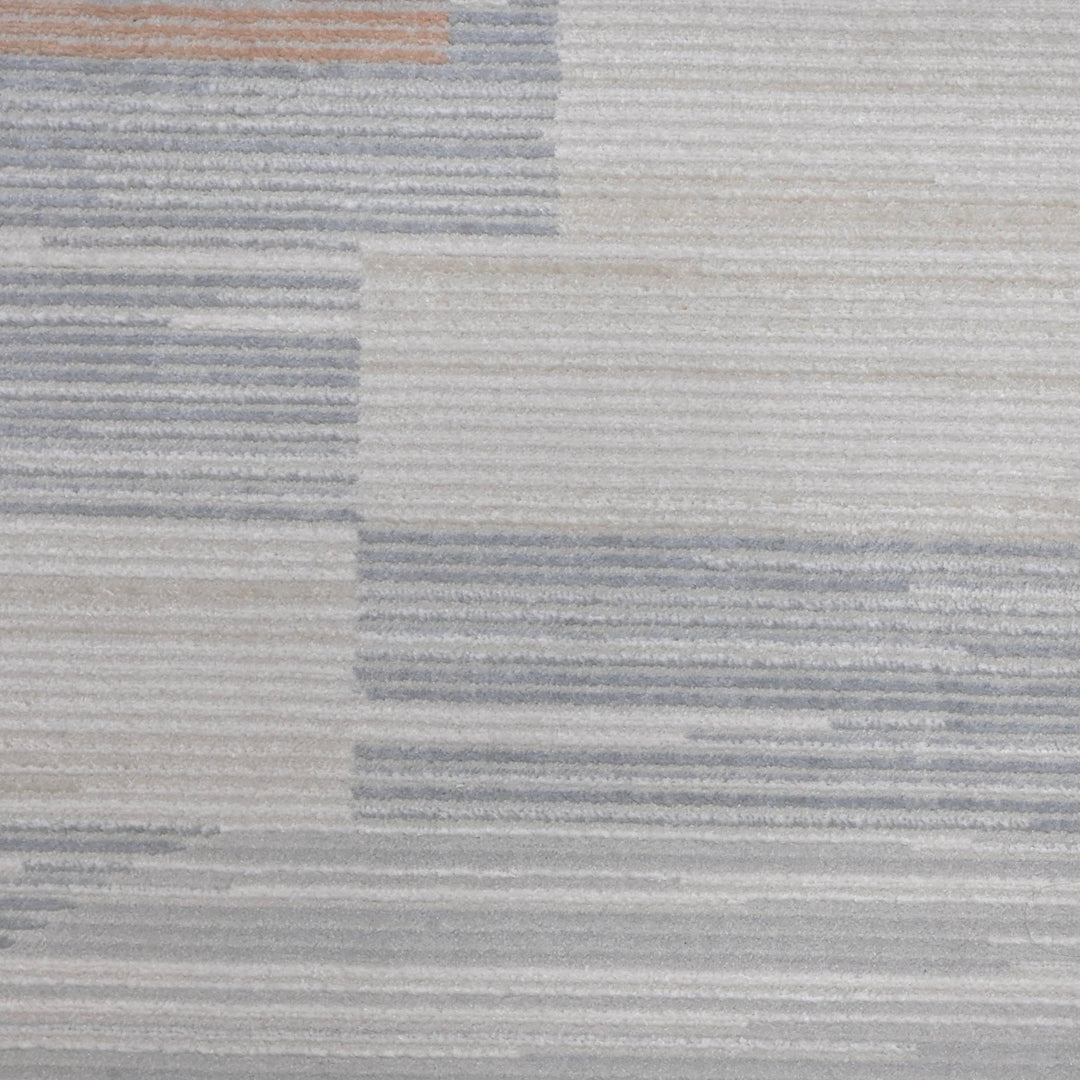 Grey Beige Abstract Turkish Rug 5X8 ft