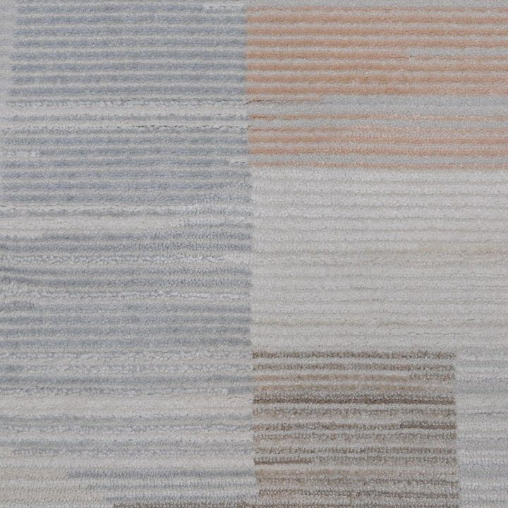 Grey Beige Abstract Turkish Rug 5X8 ft