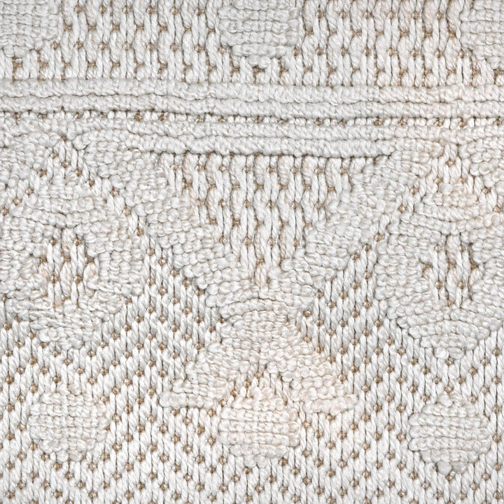 Cream Beige Strips Turkish Rug 5X8 ft