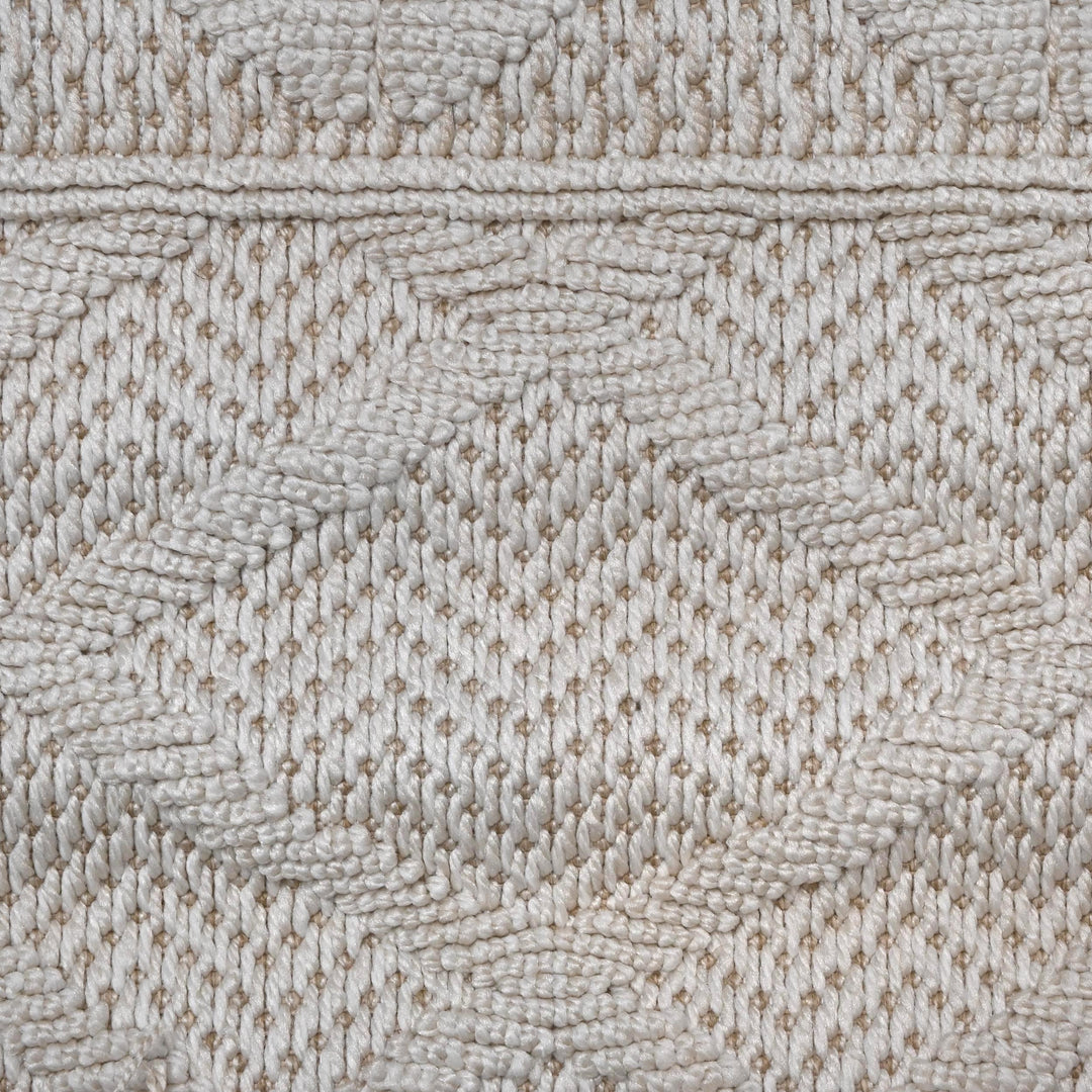 Cream Grey Strips Turkish Rug 5X8 ft