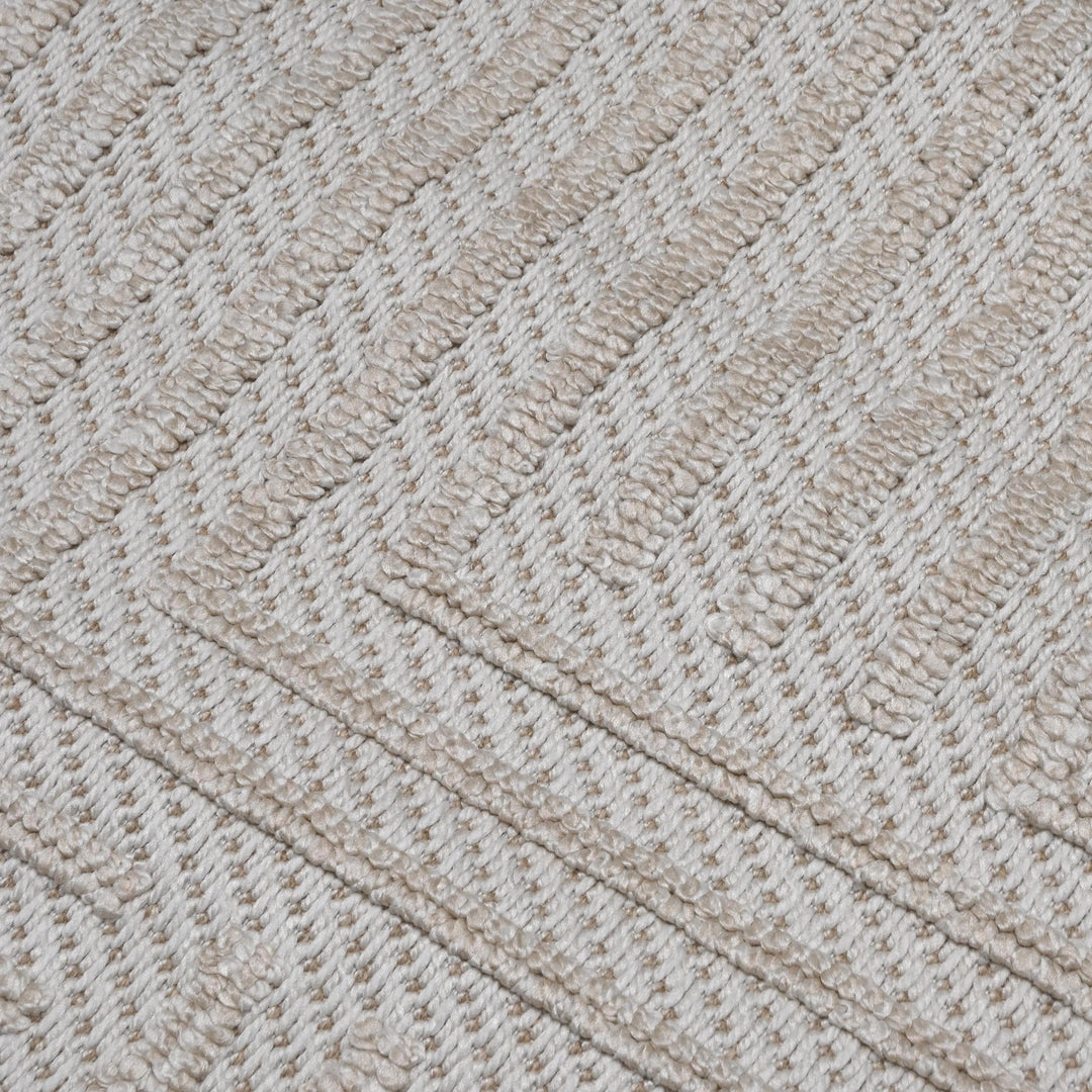 Grey Pink Geometric Turkish Rug 5X8 ft