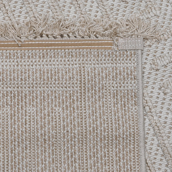 Grey Pink Geometric Turkish Rug 5X8 ft