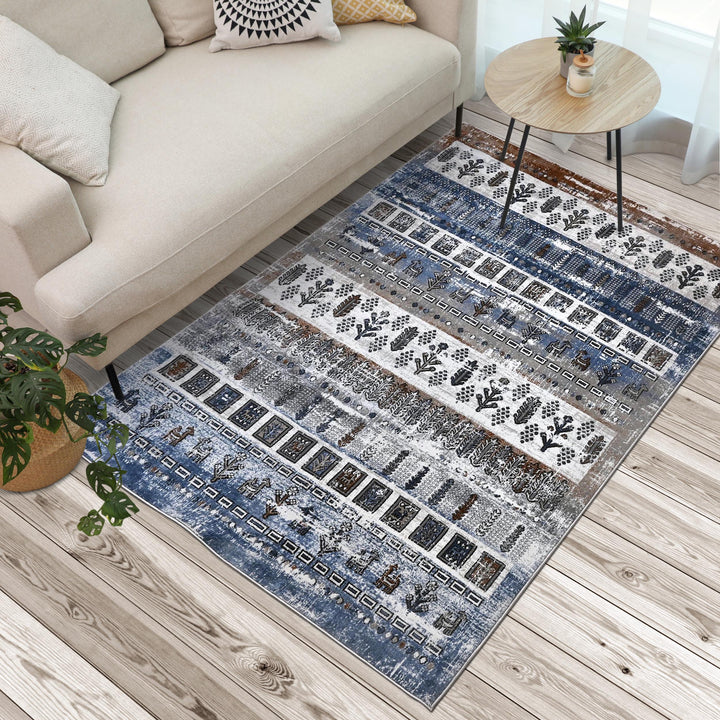 Multi Color Vintage Turkish Rug 5X8 ft