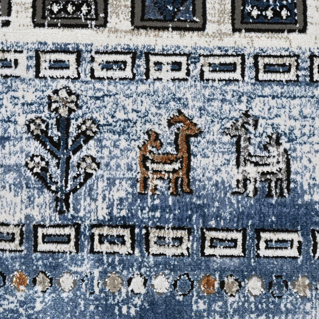 Multi Color Vintage Turkish Rug 5X8 ft