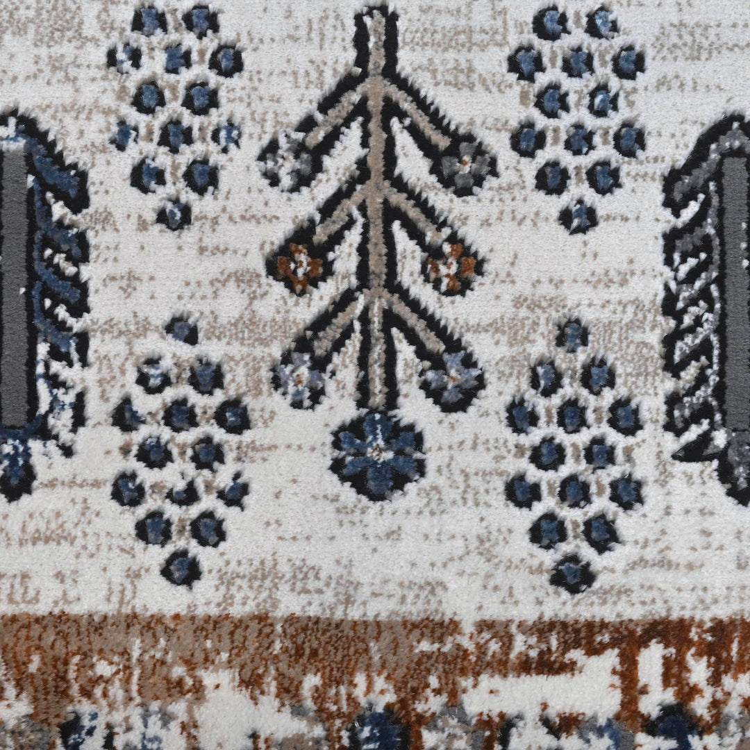 Multi Color Vintage Turkish Rug 5X8 ft