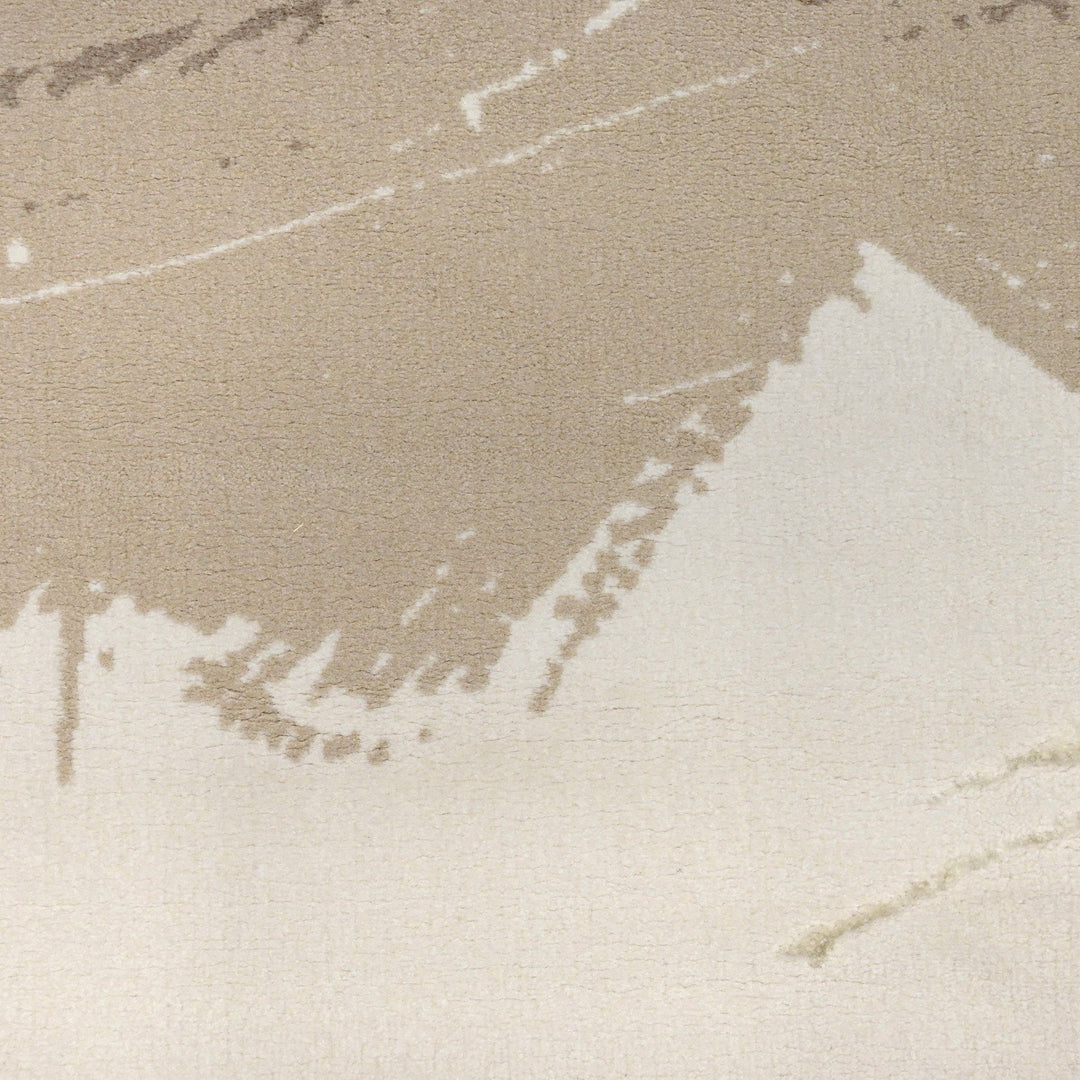 Beige Abstract Turkish Rug 4X6 Ft