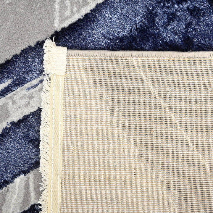 Grey Splash Turkish Rug 4x6 ft