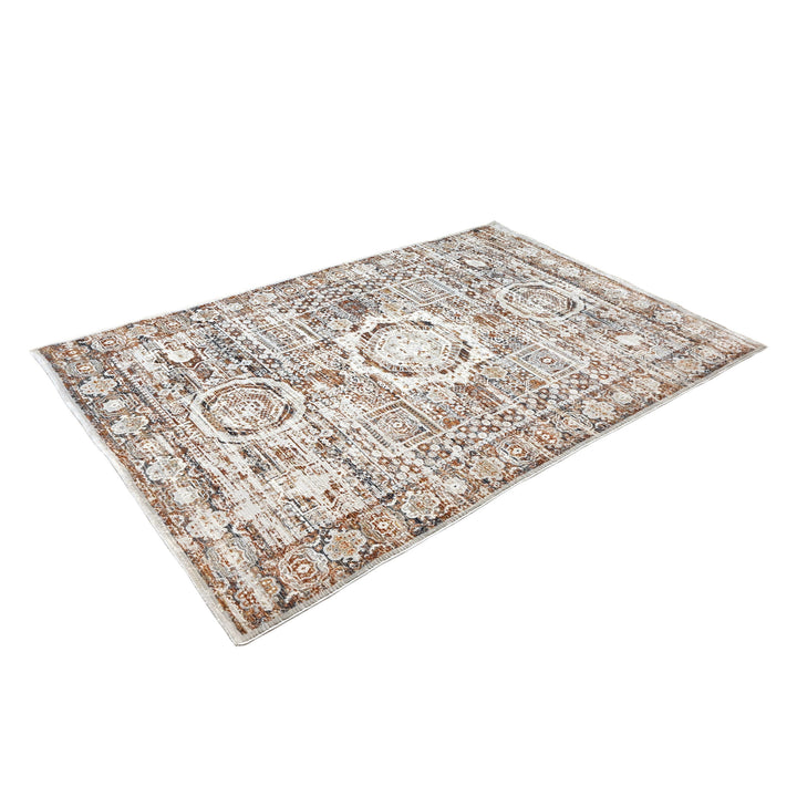 Multi Abstract Turkish Rug 5X8 Ft