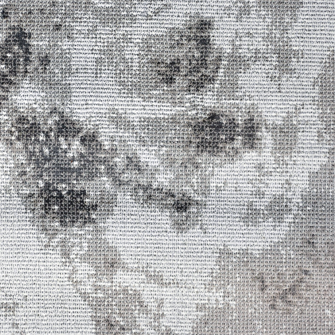 Black & Grey Plain Turkish Rug 5X8 Ft