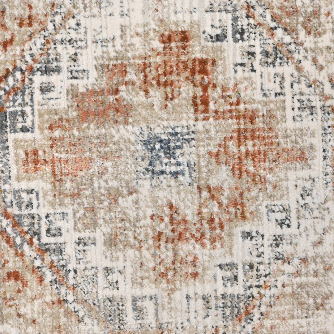 Vintage Geometric Turkish Rug 5X8 Ft