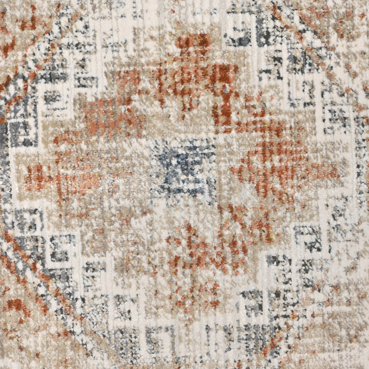 Vintage Geometric Turkish Rug 5X8 Ft