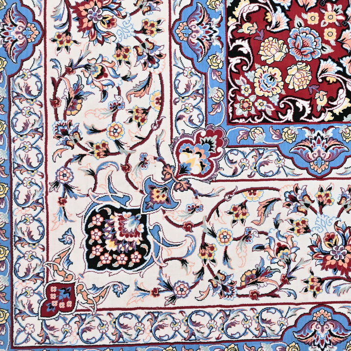 Ivory & Blue Fine Persian 8.5x11.5 FT