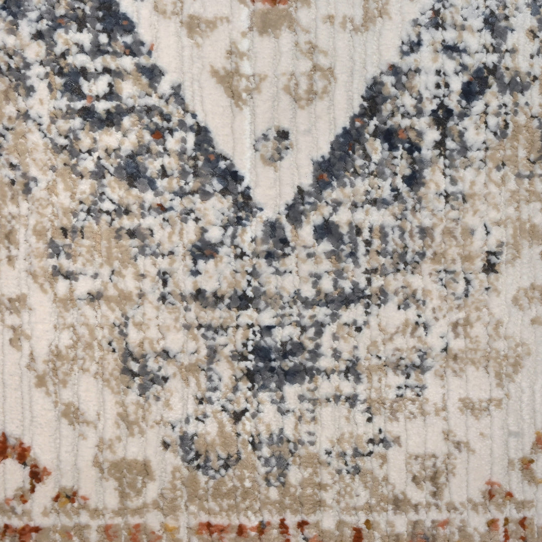 Vintage Geometric Turkish Rug 5X8 Ft