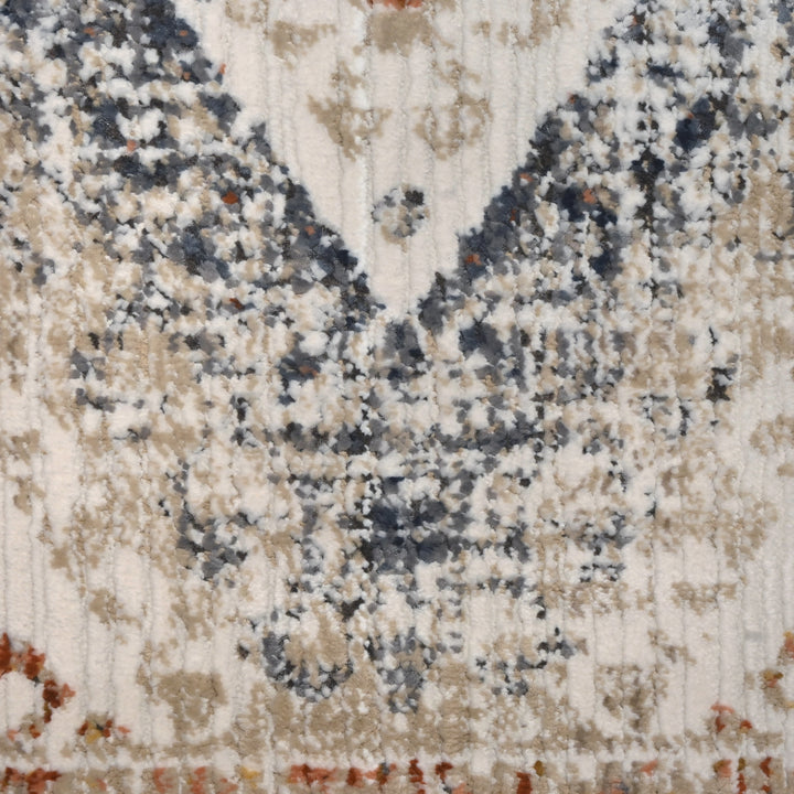 Vintage Geometric Turkish Rug 5X8 Ft