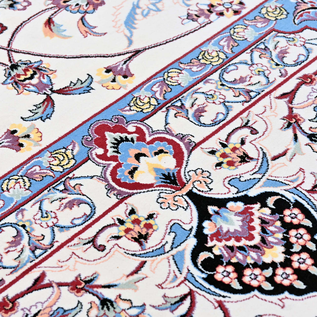 Ivory & Blue Fine Persian 8.5x11.5 FT
