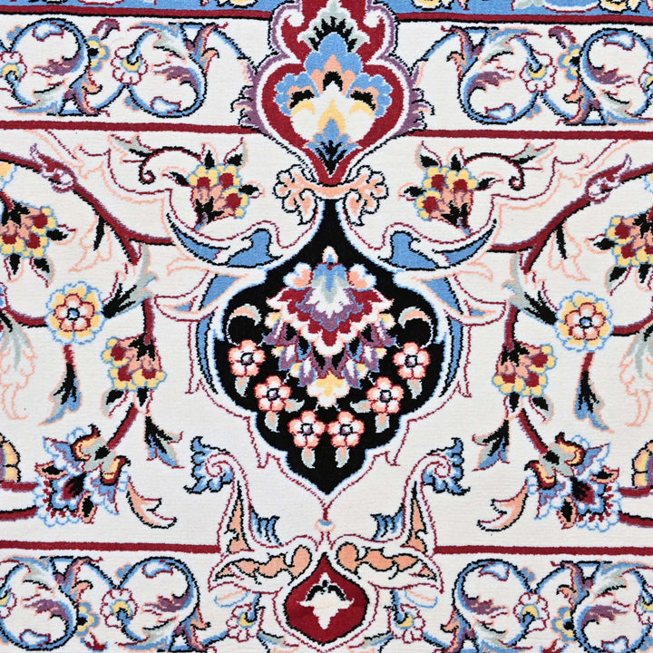 Ivory & Blue Fine Persian 8.5x11.5 FT