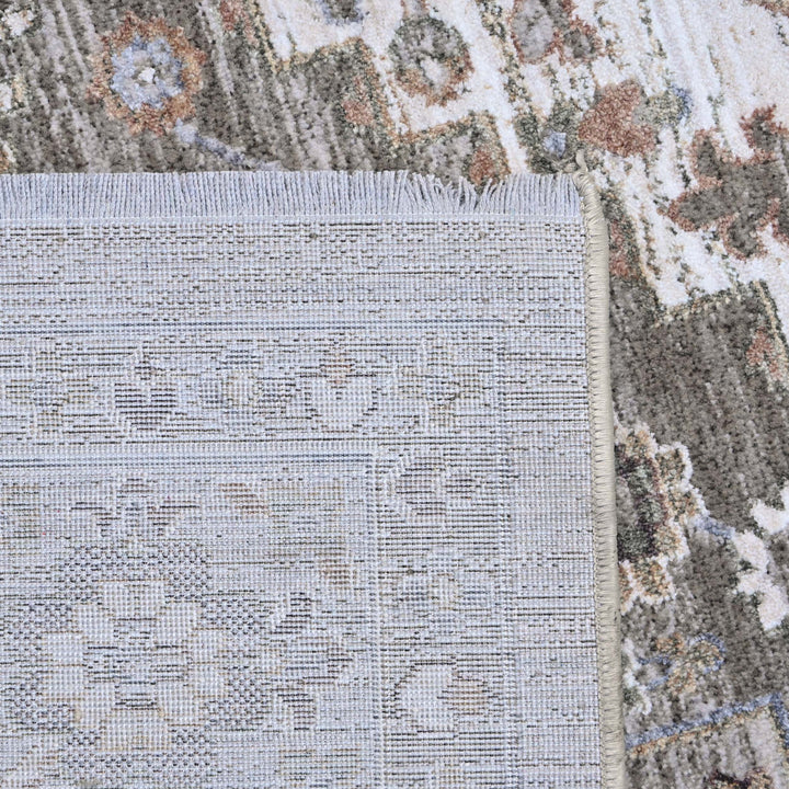 Sage Green Floral Turkish Rug 5X8 FT