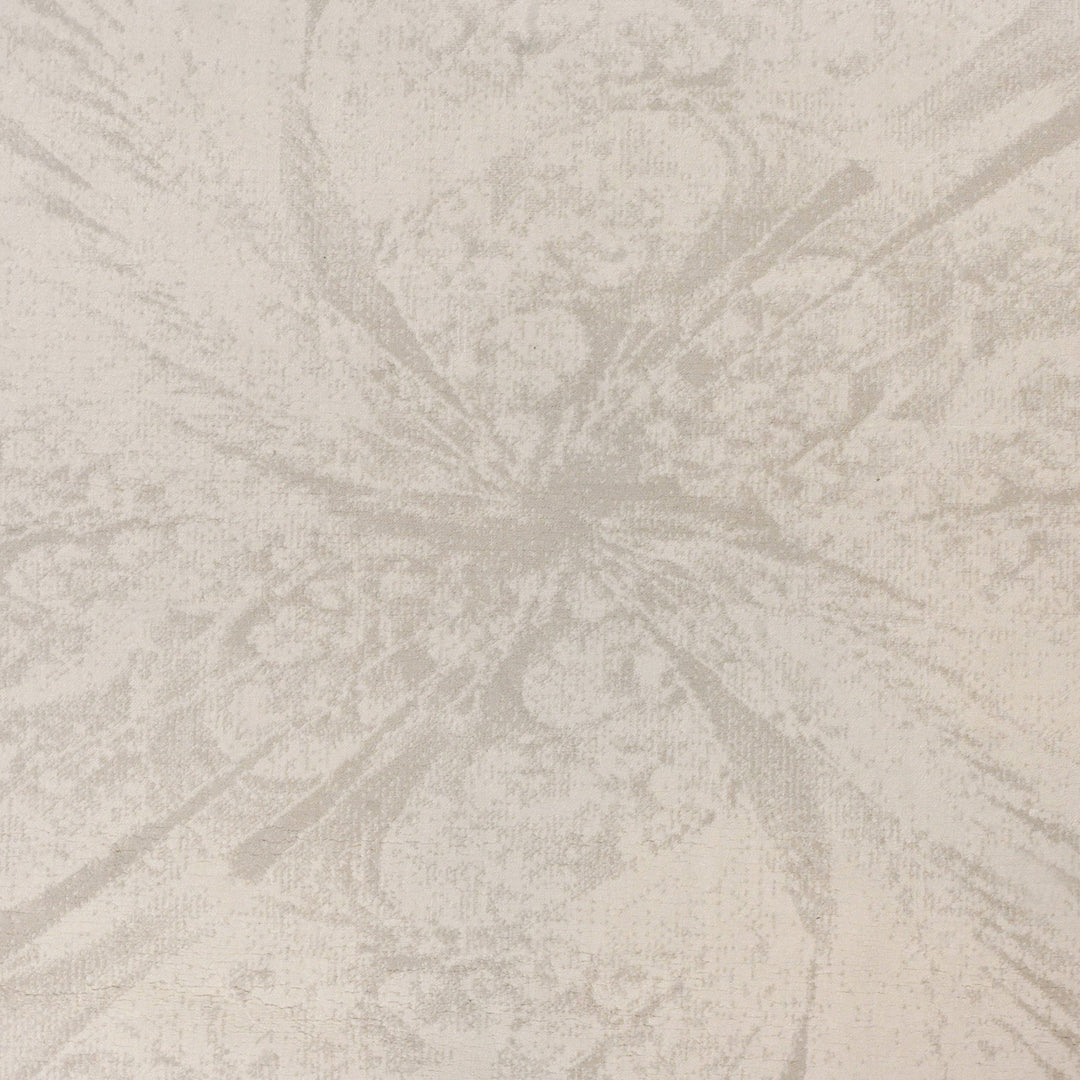 Off White Floral Turkish Rug 7x10 ft