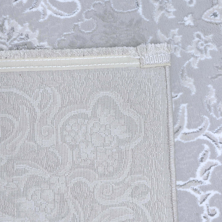 Medallion Ice Blue Turkish Rug 5X8 FT