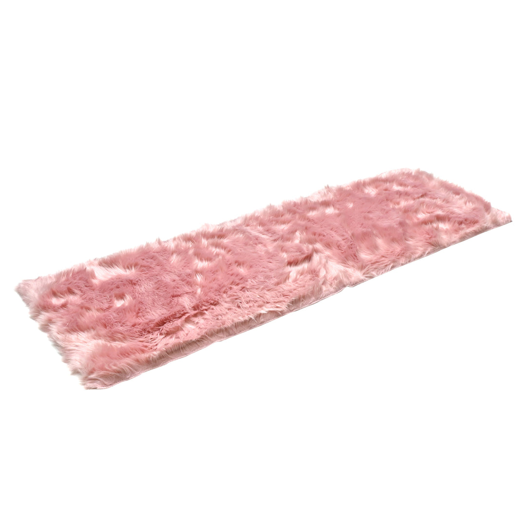 Pink Fur Runner 2x6 ft