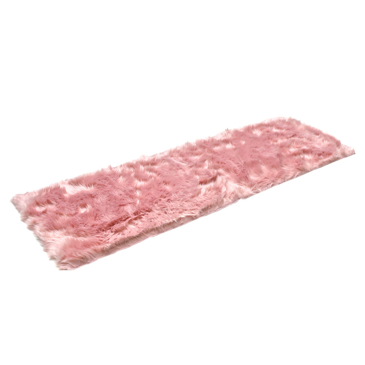 Pink Fur Runner 2x6 ft