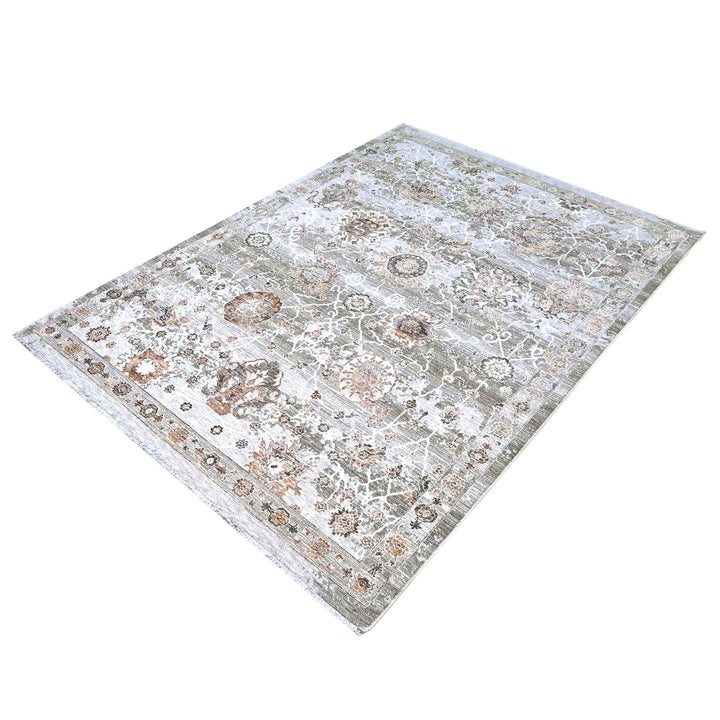 Ziegler Ivory Rust Turkish Rug 5X8 FT