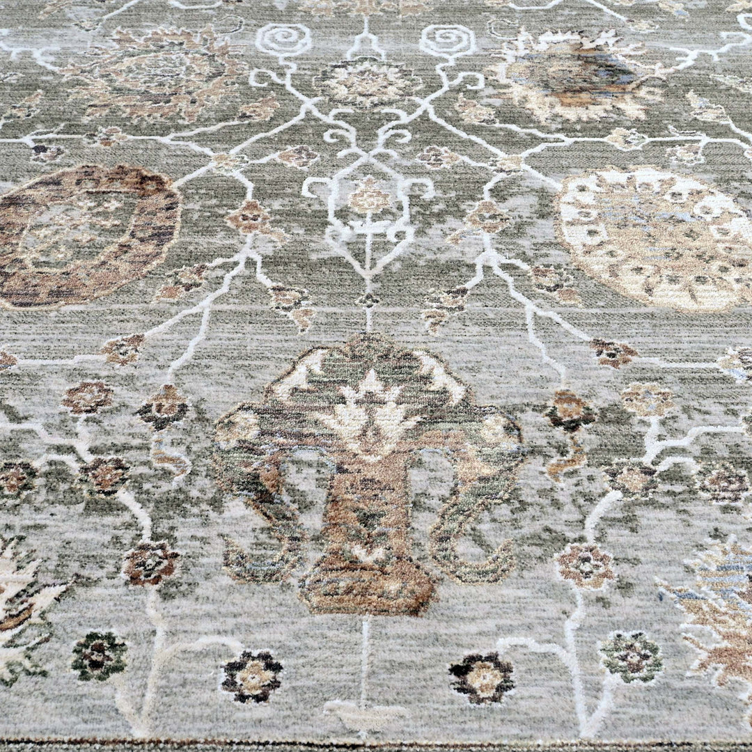 Ziegler Ivory Rust Turkish Rug 5X8 FT