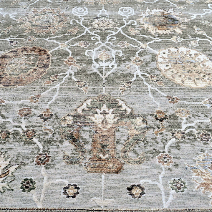 Ziegler Ivory Rust Turkish Rug 5X8 FT