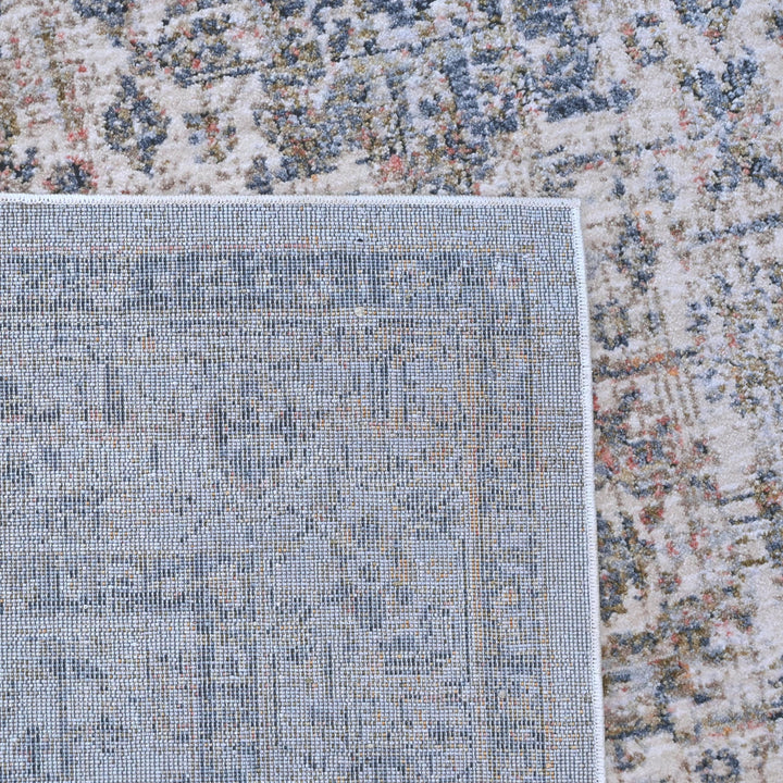 Gray Pink Vintage Turkish Rug 4x6 Ft